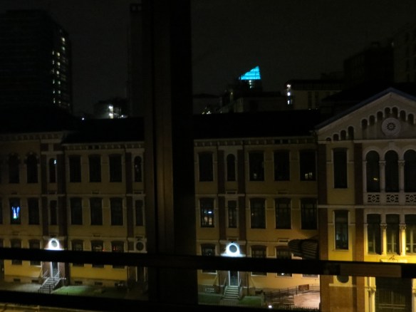 View from our balcony at the Milan Hilton