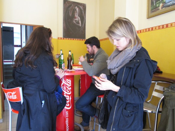 But first, some falafel