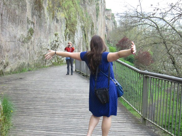walking along the cliffs